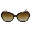 Picture of Burberry BE 4193 3002-T5 - Dark Havana-Brown Gradient Polarized by Burberry for Women - 57-17-135 mm Sunglasses