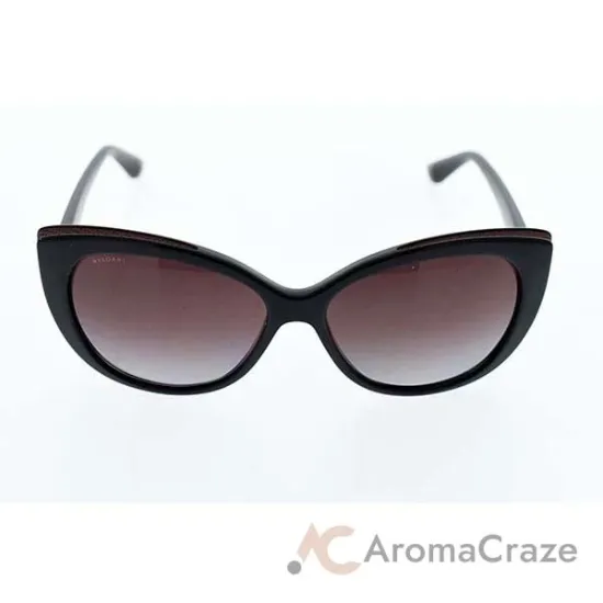 Picture of Bvlgari BV8157BQ 901-62 - Black-Violet Gradient Polarized by Bvlgari for Women - 57-15-135 mm Sunglasses