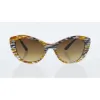 Picture of Bvlgari BV8168B 5377-13 - Mosaic Diva Yellow Fantasy-Brown Gradient by Bvlgari for Women - 53-19-140 mm Sunglasses