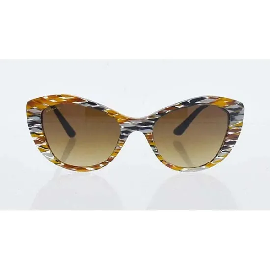 Picture of Bvlgari BV8168B 5377-13 - Mosaic Diva Yellow Fantasy-Brown Gradient by Bvlgari for Women - 53-19-140 mm Sunglasses