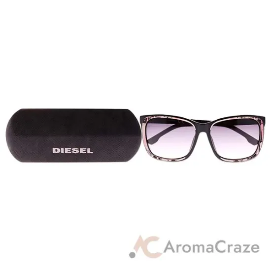 Picture of Diesel DL0008 Acetate 05B Black White Pink Smoke by Diesel for Women - 58-15-135 mm Sunglasses