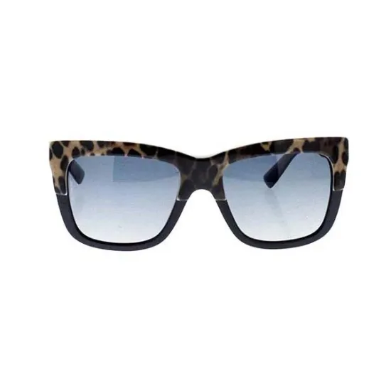 Picture of Dolce and Gabbana DG 4262 1995-T3 - Top Leopard On Black-Grey Gradient Polarized by Dolce and Gabbana for Women - 54-18-140 mm Sunglasses