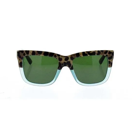 Picture of Dolce and Gabbana DG 4262 2971-71 - Print Leo On Opal Green-Grey Green by Dolce and Gabbana for Women - 54-18-140 mm Sunglasses