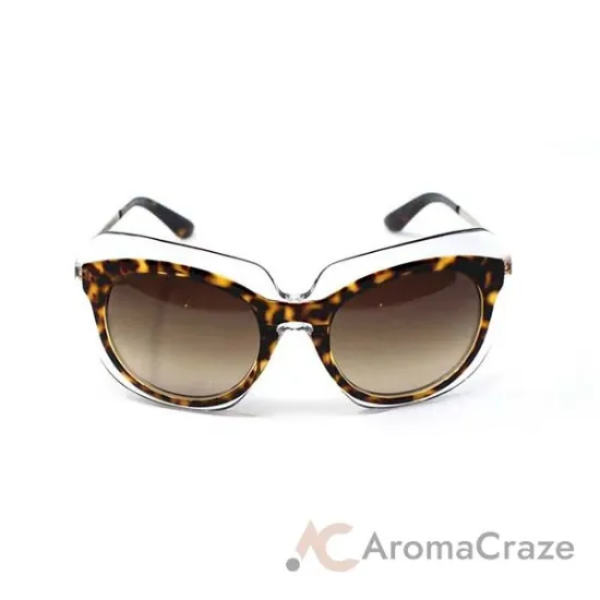 Picture of Dolce and Gabbana DG 4282 757-13 - Havana On Transparent-Brown Gradient by Dolce and Gabbana for Women - 54-21-140 mm Sunglasses