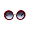 Picture of Dolce and Gabbana DG 6105 1551-11 -Transparent Red-Grey Gradient by Dolce and Gabbana for Women - 50-27-135 mm Sunglasses