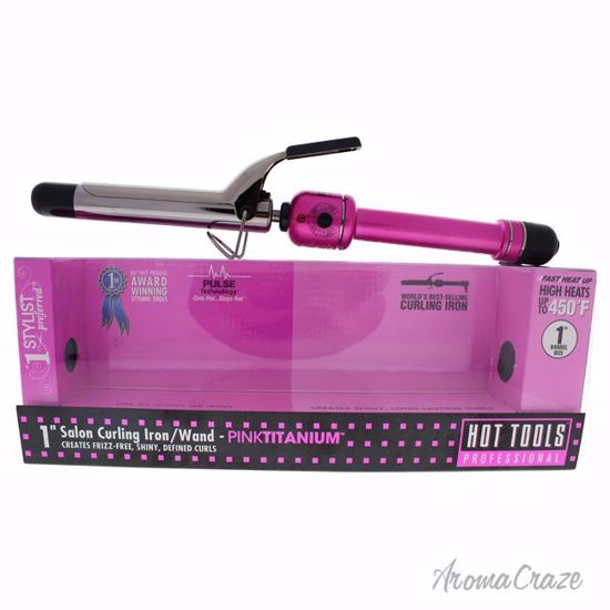 Hot Tools Pink Titanium Salon Curling Iron/Wand Model # HPK4