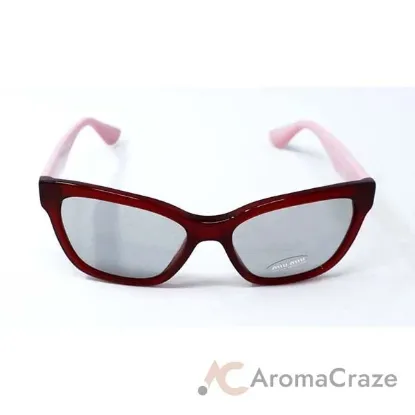Picture of Miu Miu MU 06R TKW-5J0 - Opal Bordeaux-Grey by Miu Miu for Women - 57-18-140 mm Sunglasses