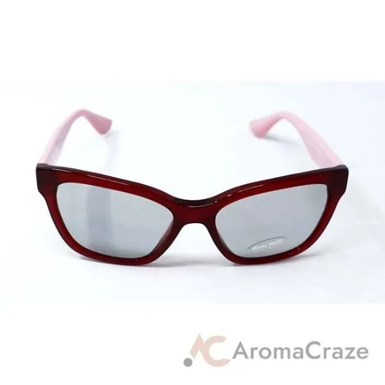 Picture of Miu Miu MU 06R TKW-5J0 - Opal Bordeaux-Grey by Miu Miu for Women - 57-18-140 mm Sunglasses