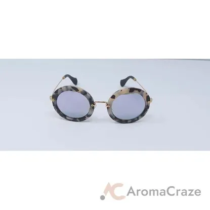 Picture of Miu Miu MU 13N HAO-2E2 - Havana-Grey Blue by Miu Miu for Women - 49-26-140 mm Sunglasses