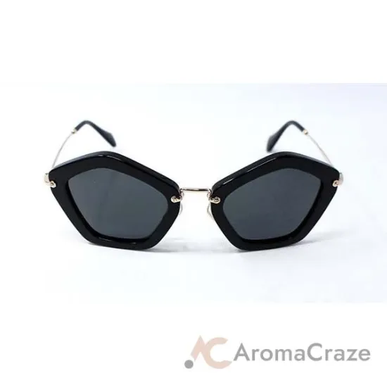 Picture of Miu Miu MU SMU 06O 1AB-1A1 - Black-Grey by Miu Miu for Women - 53-25-140 mm Sunglasses