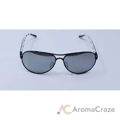 Picture of Oakley Feedback OO4079-24 - Metallic Black-Chrome Iridium Polarized by Oakley for Women - 59-13-135 mm Sunglasses