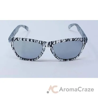 Picture of Oakley Frogskins OO9013-70 - Matte Clear-Chrome Iridium by Oakley for Women - 55-17-133 mm Sunglasses