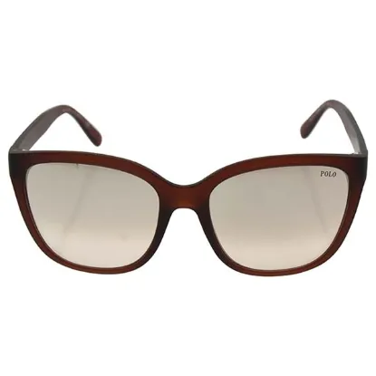 Picture of Polo Ralph Lauren PH 4114 52338Z - Matte Crystal Brown-Mirror Gradient Brown by Ralph Lauren for Women - 55-17-140 mm Sunglasses