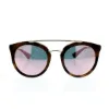 Picture of Prada SPR 23S USG-5L2 - Striped Dark Brown-Grey Yellow Rose by Prada for Women - 52-22-140 mm Sunglasses