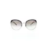 Picture of Prada SPR 54S QE3-0A7 - Black-Pale Gold-Grey Gradient by Prada for Women - 59-20-140 mm Sunglasses