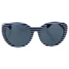 Picture of Ralph Lauren RA5212 315887 - Navy Stripe-Navy-Blue Grey Solid by Ralph Lauren for Women - 58-18-140 mm Sunglasses