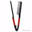 HSI Professional Straightening Comb Red Flat Iron Comb Unise
