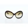 Picture of Tom Ford TF428 52F Edie - Dark Havana-Grandient Brown by Tom Ford for Women - 68-17-115 mm Sunglasses
