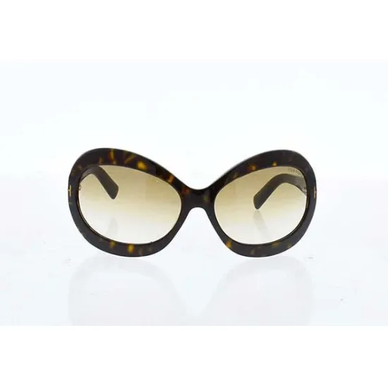 Picture of Tom Ford TF428 52F Edie - Dark Havana-Grandient Brown by Tom Ford for Women - 68-17-115 mm Sunglasses
