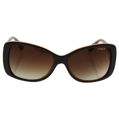Picture of Vogue VO2843S 2279-13 - Top Brown-Orange Transparent-Brown Gradient by Vogue for Women - 56-16-135 mm Sunglasses
