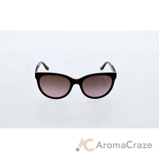 Picture of Vogue VO2915S 2262-14 - Top Bordeaux-Glitter Pink-Pink Gradient Brown by Vogue for Women - 53-19-145 mm Sunglasses