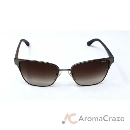 Picture of Vogue VO3983S 548-S-13 - Matte Brushed Gunmetal-Brown Gradient by Vogue for Women - 58-17-140 mm Sunglasses