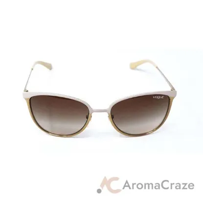 Picture of Vogue VO4002S 996-S-13 - Matte Beige Brushed Gold-Brown Gradient by Vogue for Women - 55-18-135 mm Sunglasses