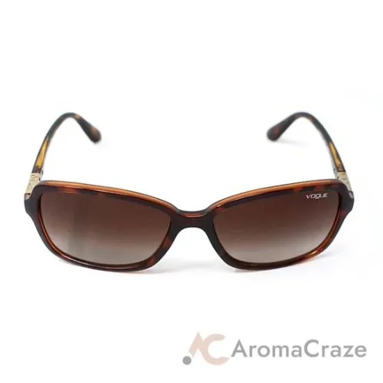Picture of Vogue VO5031S 2386-13 - Top Dark Havana Light Brown Transparent-Brown Gradient by Vogue for Women - 58-16-135 mm Sunglasses