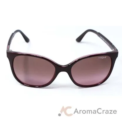 Picture of Vogue VO5032S 2262-14 - Top Bordeaux Glitter Pink- Pink Gradient Brown by Vogue for Women - 54-18-140 mm Sunglasses