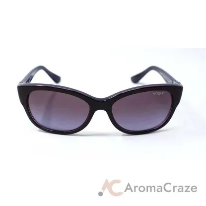 Picture of Vogue VO5034SB 2376-8H - Top Dark Violet Opal Lilac-Violet Gradient by Vogue for Women - 56-17-135 mm Sunglasses