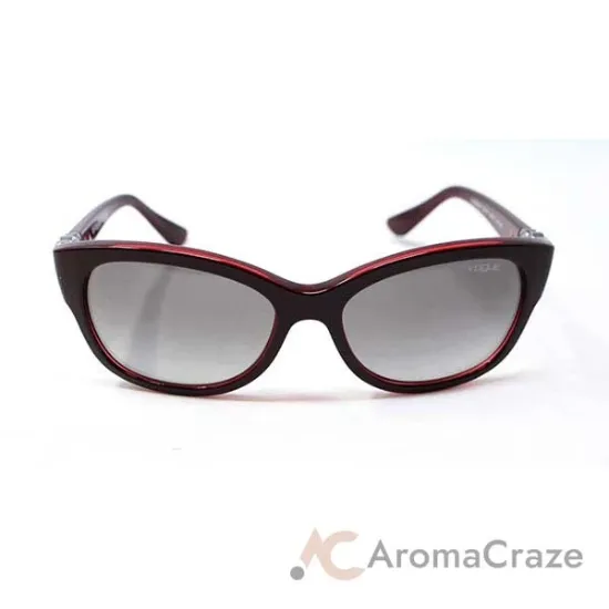 Picture of Vogue VO5034SB 2377-11 - Top Dark Red-Opal Red-Grey Gradient by Vogue for Women - 56-17-135 mm Sunglasses