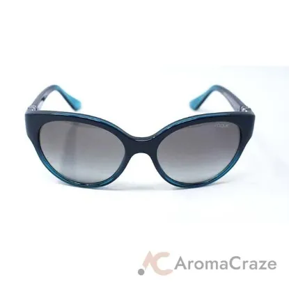 Picture of Vogue VO5035S 2381-11 - Dark Turquoise Gradient Transparent Azure-Grey Gradient by Vogue for Women - 56-18-135 mm Sunglasses