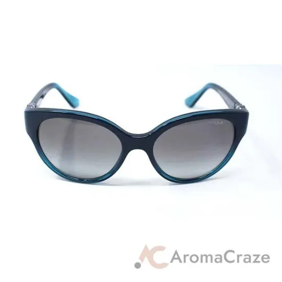 Picture of Vogue VO5035S 2381-11 - Dark Turquoise Gradient Transparent Azure-Grey Gradient by Vogue for Women - 56-18-135 mm Sunglasses
