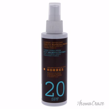 Korres Clear Sunscreen Body Walnut & Coconut SPF 20 Spray Un