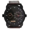 Picture of AG3736-12 Black/Brown Leather Strap Watch by Louis Villiers for Men - 1 Pc Watch