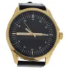 Picture of AG3804-04 Gold/Black Leather Strap Watch by Louis Villiers for Men - 1 Pc Watch