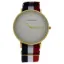 Picture of AO-66 Somand - Gold/Navy Blue-White-Red Nylon Strap Watch by Andreas Osten for Men - 1 Pc Watch