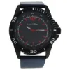 Picture of LV1003 Black/Blue Leather Strap Watch by Louis Villiers for Men - 1 Pc Watch