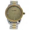 Picture of LV2066 Silver Gold Stainless Steel Bracelet Watch by Louis Villiers for Men - 1 Pc Watch