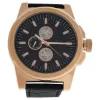 Picture of LVAG3733-15 Rose Gold/Black Leather Strap Watch by Louis Villiers for Men - 1 Pc Watch
