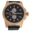 Picture of LVAG3733-15 Rose Gold/Black Leather Strap Watch by Louis Villiers for Men - 1 Pc Watch
