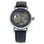 Picture of REDH2 Silver/Black Leather Strap Watch by Jean Bellecour for Men - 1 Pc Watch
