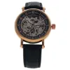 Picture of REDS26 Rose Gold/Black Leather Strap Watch by Jean Bellecour for Men - 1 Pc Watch