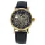 Picture of REDS27 Gold/Black Leather Strap Watch by Jean Bellecour for Men - 1 Pc Watch