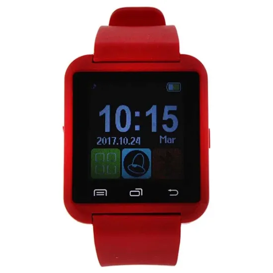 Picture of EK-A2 Montre Connectee Silicone Strap Smart Watch - Red by Eclock for Unisex - 1 Pc Watch