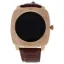 Picture of EK-F2 Montre Connectee Leather Strap Smart Watch - Rose Gold-Brown by Eclock for Unisex - 1 Pc Watch