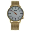 Picture of KU15-0008 Gold Stainless Steel Mesh Bracelet Watch by Kulte for Unisex - 1 Pc Watch
