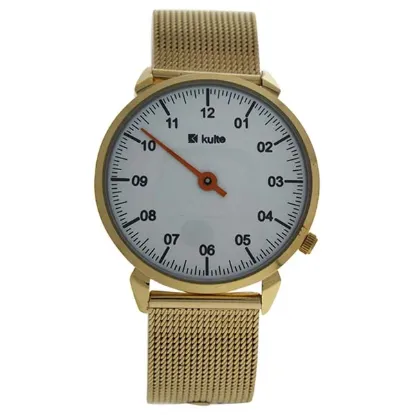 Picture of KU15-0008 Gold Stainless Steel Mesh Bracelet Watch by Kulte for Unisex - 1 Pc Watch