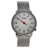Picture of KU15-0022 Silver/Red Touch Stainless Steel Mesh Bracelet Watch by Kulte for Unisex - 1 Pc Watch
