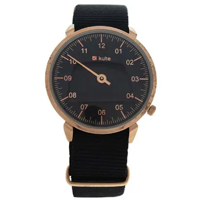 Picture of KUL01 Forever Young - Rose Gold/Black Nylon Strap Watch by Kulte for Unisex - 1 Pc Watch
